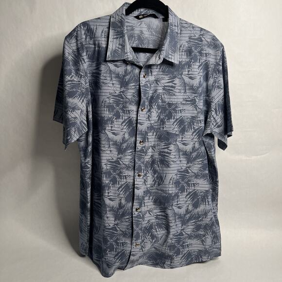Travis Mathew Men’s Hawaiian Print Short Sleeve Button Up Casual Shirt – Size XL - Picture 3 of 13